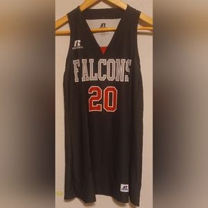 Russell Athletic Falcons #20 Fastbreak Sub Sports Black Jersey Women's Med NWT